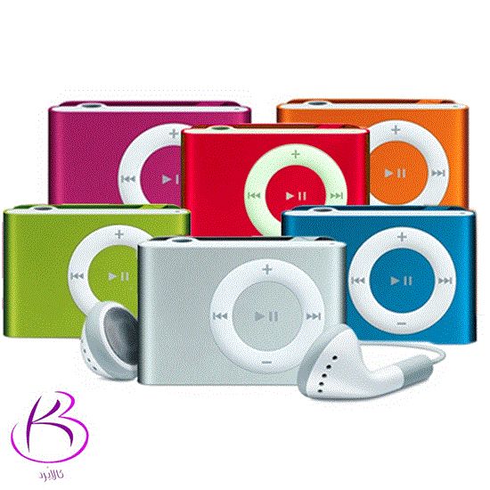 تصویر  پخش کننده موسیقی رنگ صورتی mp3player رم خور طرح اپل