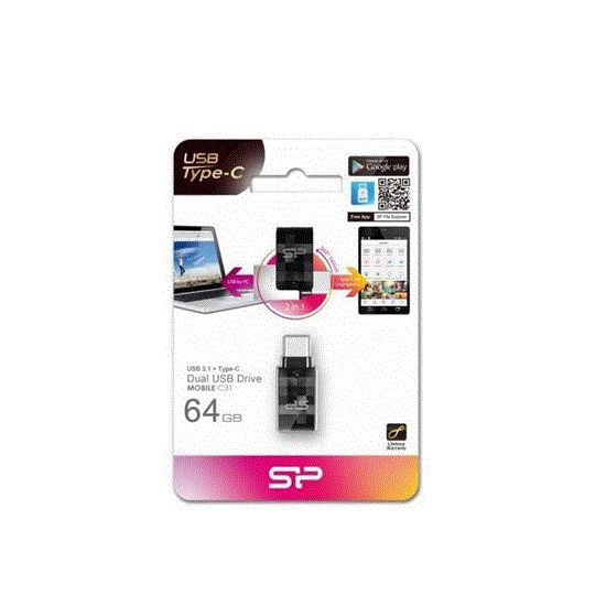 تصویر  فلش مموری سیلیکون پاوراوتی جی64GB  مدلC31