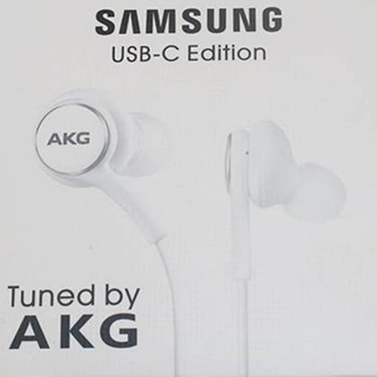تصویر  هندزفری AKG مدل USB_C رنگ زرشکی