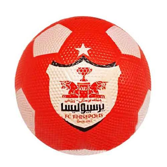 تصویر  توپ فوتبال لاستیکی سایز 4 طرح پرسپولیس